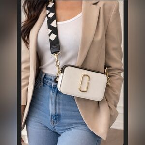 Marc Jacobs White Snapshot Camera Crossbody Bag